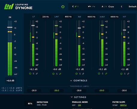 母带多段动态处理插件​ Leapwing Audio DynOne 3 v3.12.7 Win