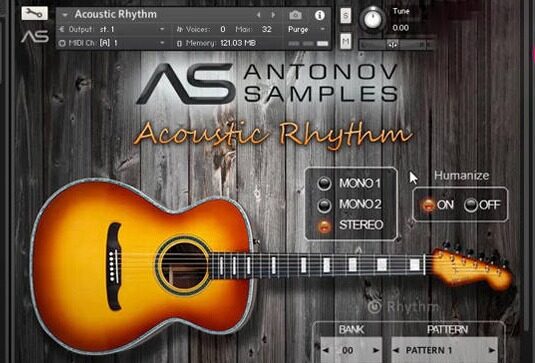 原声节奏吉他音色 Antonov Samples Acoustic Rhythm （AntonovSamples）