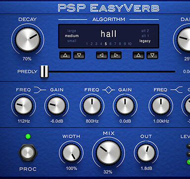 算法混响 PSPaudioware PSP EasyVerb v2.0.1