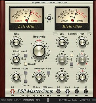 高保真立体声动态处理器 PSPaudioware PSP MasterComp v1.10.0 R2R Win