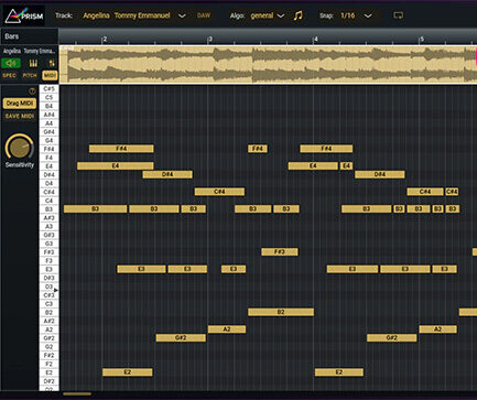 音频转换MIDI音符识别工具 Aurally Sound Prism v1.1.01 Win