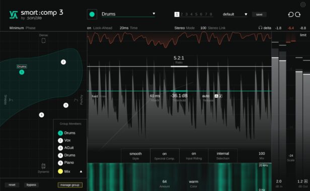 频谱动态压缩器 Sonible Smart Comp 3 v1.0.1 R2R Win