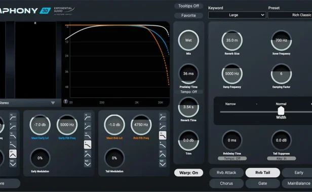 先进混响插件 Exponential Audio Symphony v3.2.0 Mac