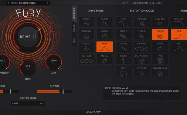 失真插件 Heavyocity FURY Distortion Designer v1.1.3 Mac