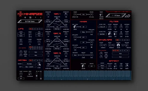 复古操控风格波形切片合成器 MOK Miniraze v1.5.1 Win