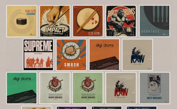 全能鼓组 Retro Loops Everything Drums (One-Shots and Drum Breaks) WAV