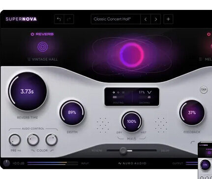 新一代算法混响与延时插件 Nuro Audio Supernova v1.0.1 Mac