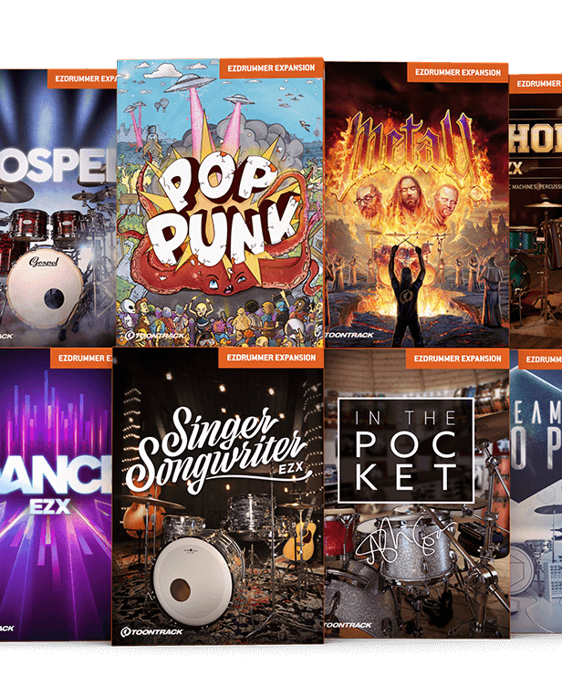 四套拓展鼓合集 Toontrack EZX SOUNDBANK Collection v2024.12 （包含Underground Metal Mania Heavy Rock EZX SOUNDBANK MIDI ONLY Alchemy of Pop EZX SOUNDBANK）