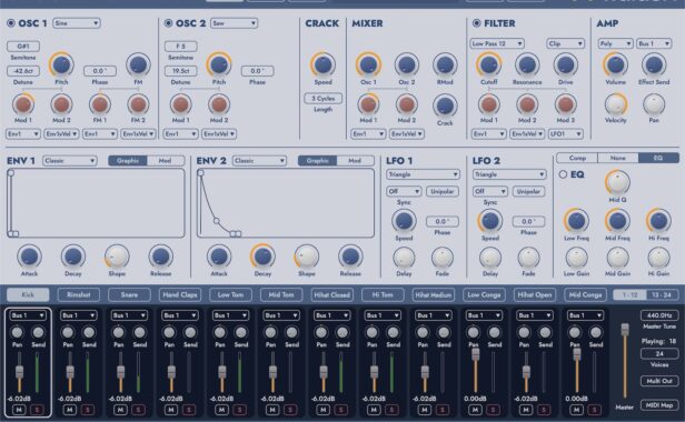 鼓合成器 Waldorf Attack v3.0.1