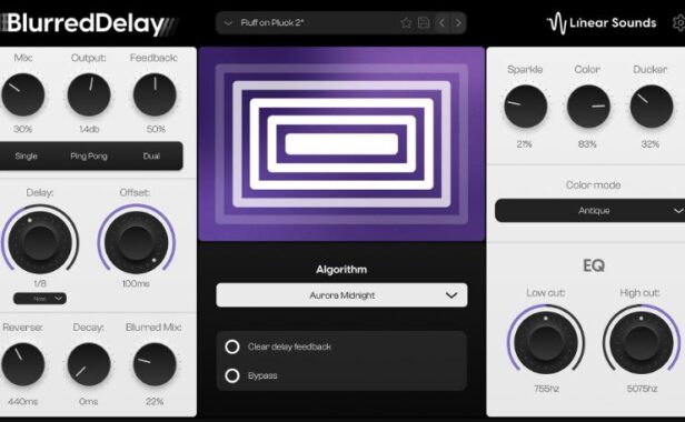 双向混响插件 Linear Sounds Blurred v1.1.3