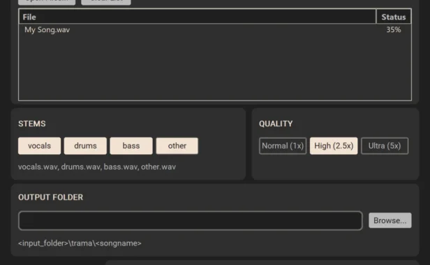 创伤人声分离工具 Trama v1.0.7