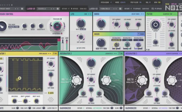 新一代 MPE 合成器 Expressive E Noisy 2 v2.0.10 Mac