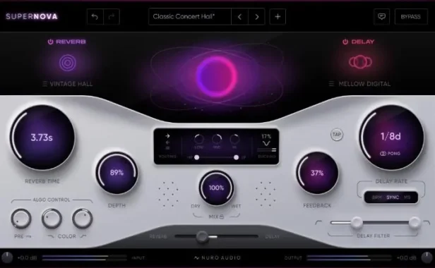 混响与延时插件 Nuro Audio Supernova v1.5.1