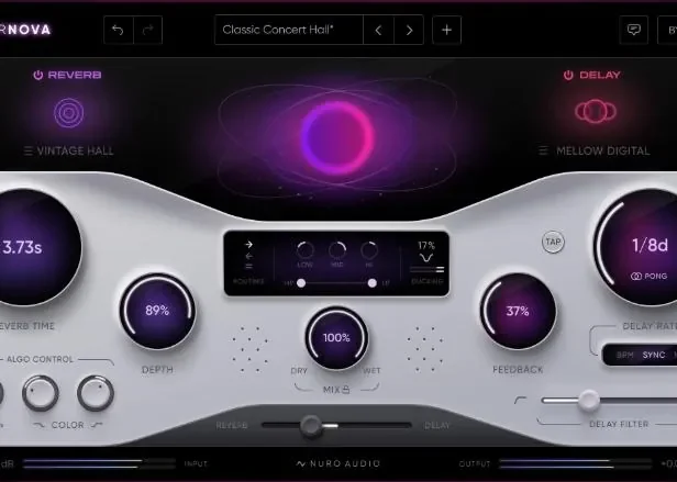 混响与延时插件 Nuro Audio Supernova v1.5.1