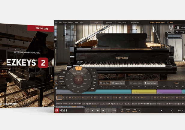 虚拟钢琴主程序 Toontrack EZkeys v2.1.5 Update
