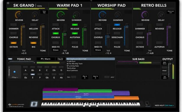 拓展预设音色模版 Sunday Sounds Sunday Keys Template for MainStage
