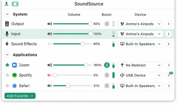 流媒体音频控制软件 Rogue Amoeba SoundSource v5.7.0 MacOS