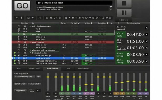 现场音频播放控制软件 Figure 53 QLab Pro v5.4.7 MacOS