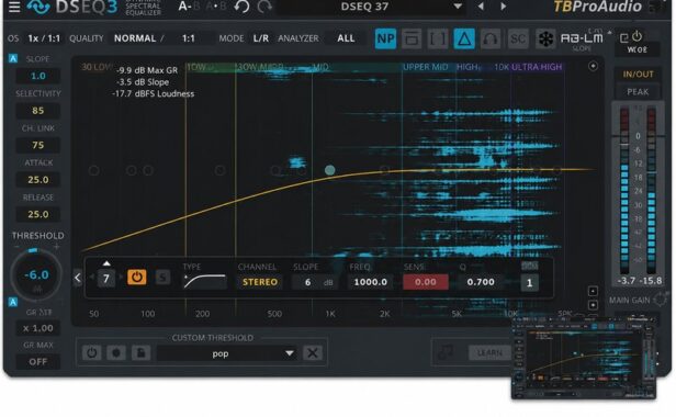 动态均衡器 TBProAudio DSEQ3 v3.9.4 MacOS-MORiA (TBPro Audio DSEQ 3 )