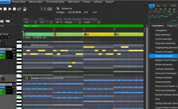 乐句和弦创作生成插件 Music Developments Rapid Composer 5 v5.4.0