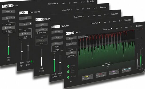 快速混音插件套装 Focusrite FAST Bundle v2022.07 Mac (包含FAST Equalizer Compressor Reveal Balancer Limiter)