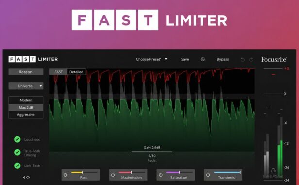 智能限制器 Focusrite FAST Limiter v1.0.0 Mac TRAZOR