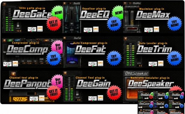 综合效果器套装 Dotec-Audio All Products v1.8.1 (包含DotecAudio Dee DeeAcid DeeChannelTool DeeCompressor DeeComp DeeCrystal DeeDoubler DeeEdge DeeEQ DeeFat DeeField DeeFX DeeGlue DeeGain DeeGate DeeGraphComp DeeMax DeeMute DeeMaximizer DeeMMax DeePopMax DeePanpot DeeRAM DeeSideIn DeeSpeaker DeeSubBass DeeTrim DeeTrimCast DeeTrimX DeeVocoder DeeWider)