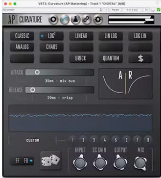 压缩器 AP Mastering Curvature v2.0.2 Win