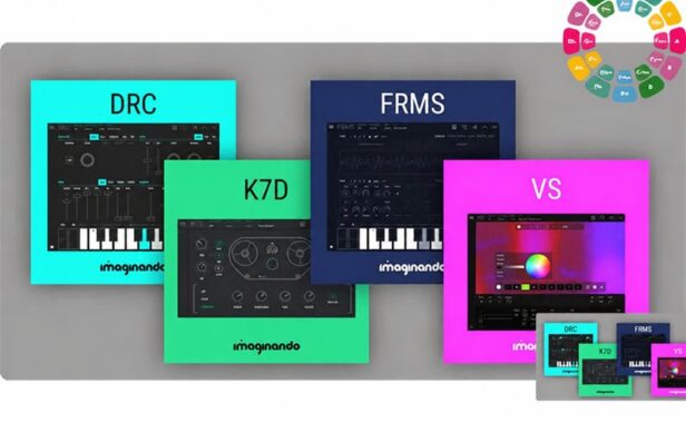 创意合成器&效果器合集 Imaginando Plugins Bundle v2025.01 MacOS-MORiA (包含BAM DLYM DRC FRMS K7D VS Tv3)