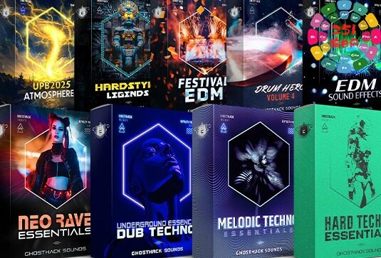 摇滚最好的俱乐部 Ghosthack Ultimate Techno Bundle 2025 WAV MiDi Serum