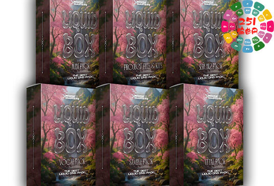 鼓 贝斯素材包 Noise Masters Liquid Box Drum & Bass Pack WAV MiDi FLP Serum Vital Presets-ARCADiA