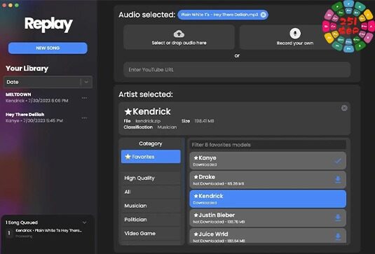 AI声音克隆软件 Rubin AI Replay v8.5.0