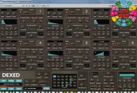 插件合成器 dexed – FM v1.0.1