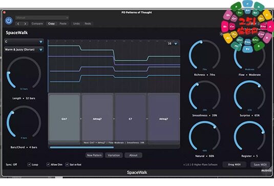 MIDI效果插件 Higher Plane SpaceWalk v1.1.4 Win