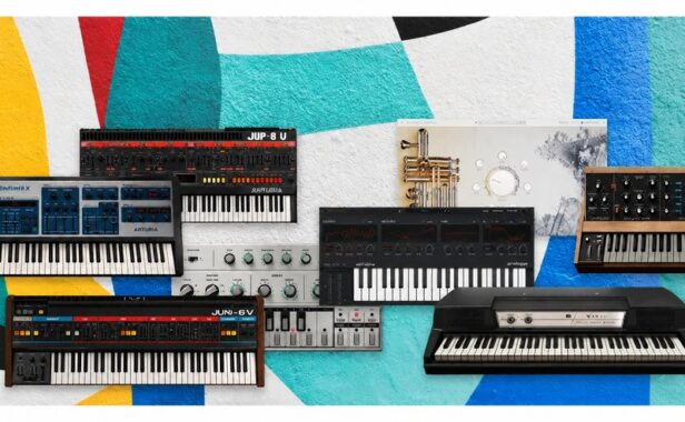 25个虚拟合成乐器音源插件 Arturia Synths Collection v2025.5 Mac （包含Acid Analog Lab Pro ARP 2600 V Augmented STRINGS CP-70 V CS-80 V4 Emulator II V Jup-8 V4 KORG MS-20 V Matrix-12 V Mellotron V Mini V4 MiniBrute Modular v3 OP-Xa V Piano Prophet-5 V Prophet-VS V SEM V Stage-73 Synthi V Synthx V Vocoder V VOX Continental v2 Wurli v3 SEM v3）