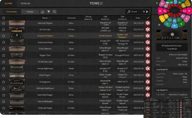 电吉他音色模型预设合集 IK Multimedia ToneX Presets Bundle v2025.5
