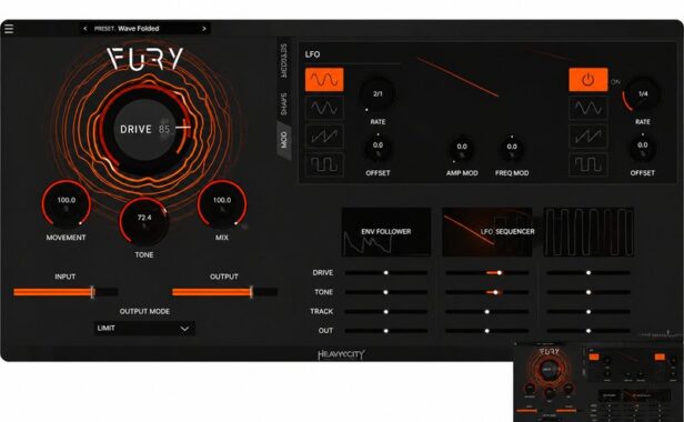 吉他失真效果器 Heavyocity FURY Distortion Designer v1.1.3 HCiSO Mac