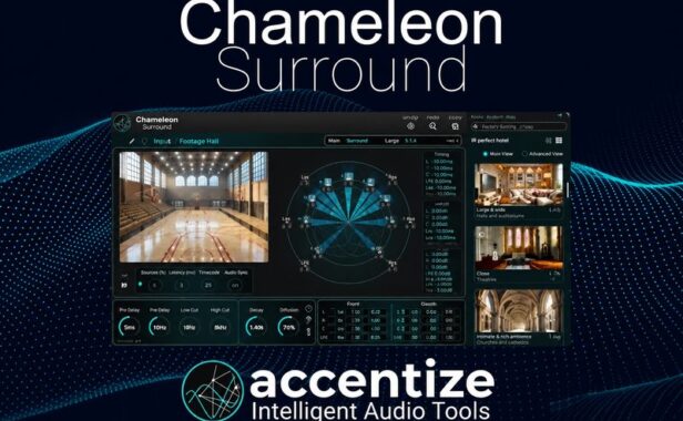 环绕声混响插件 Accentize Chameleon Surround v1.1.3 R2R Win