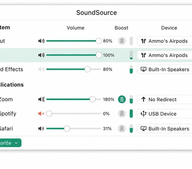 流媒体音频控制软件 Rogue Amoeba SoundSource v5.7.0 MacOS