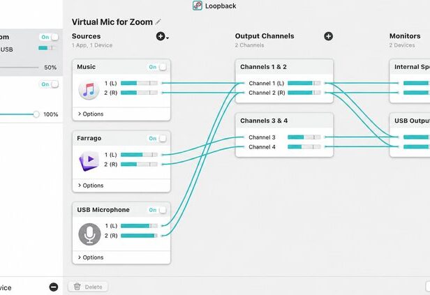 苹果音频路由跳线软件 Rogue Amoeba Loopback v2.4.8 Mac