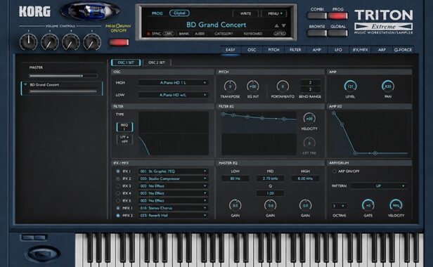 合成器 KORG Software TRITON v1.4.5